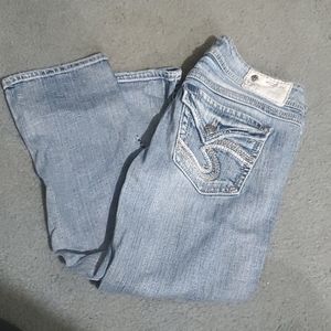 Silver capris